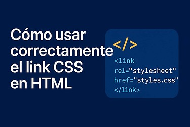 Cómo usar correctamente el link CSS en HTML