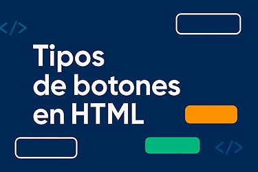 ¿Cuáles son los 4 tipos de botones que puedo usar en HTML?